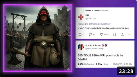 EMERGENCY ALERT: Trump Responds To Top Democrats Calling For A Military Coup / Uprising By Accurately Warning That Treasonous Activity Of This Kind Is Punishable By DEATH Under US Law!