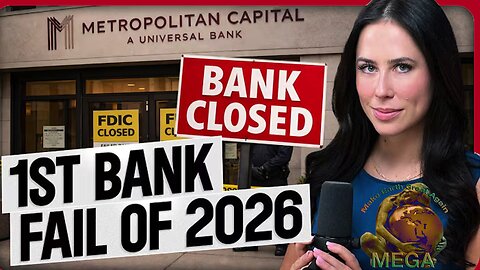 FIRST BANK FAILURE OF 2026: This Is How It Starts👉👉Metropolitan Capital Bank & Trust was closed by regulators on January 30, 2026, marking the first bank failure in the U.S. for that year