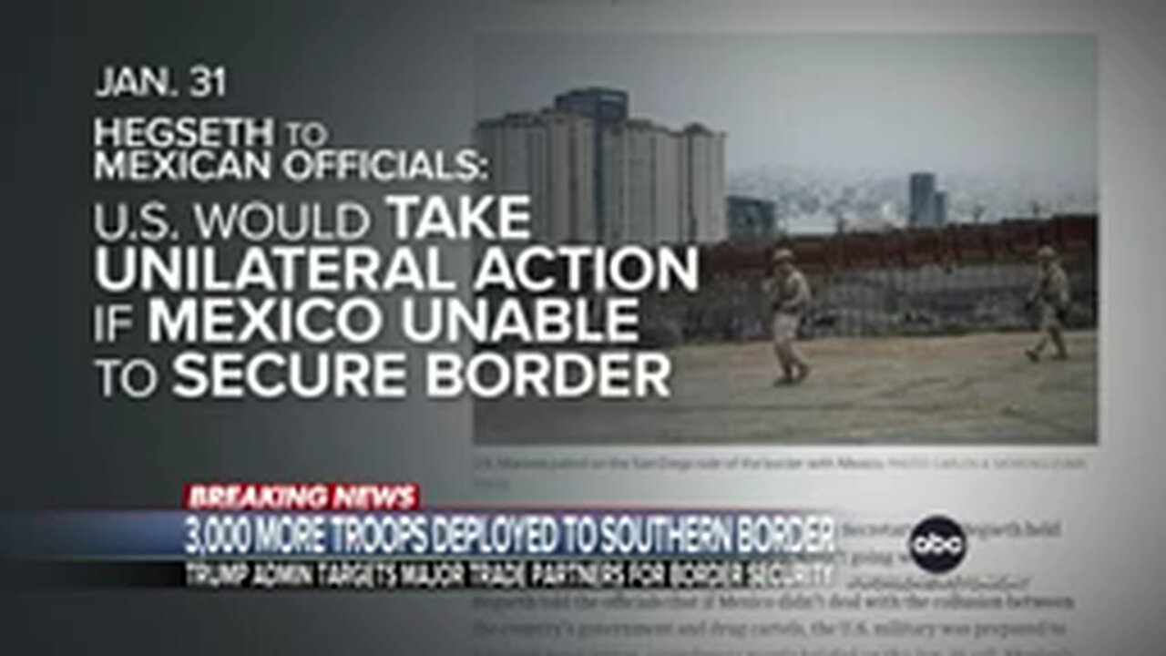 US sends more troops to the southern border
