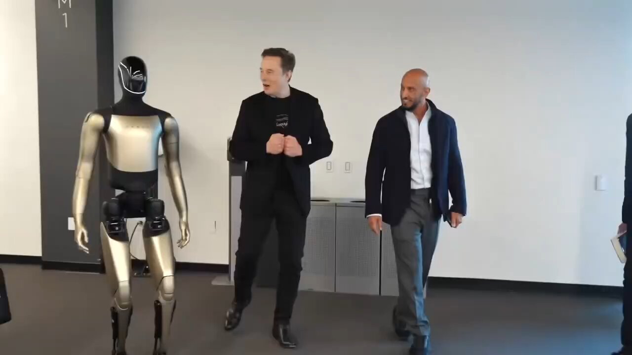 Elon Musk showcasing Optimus 2.5