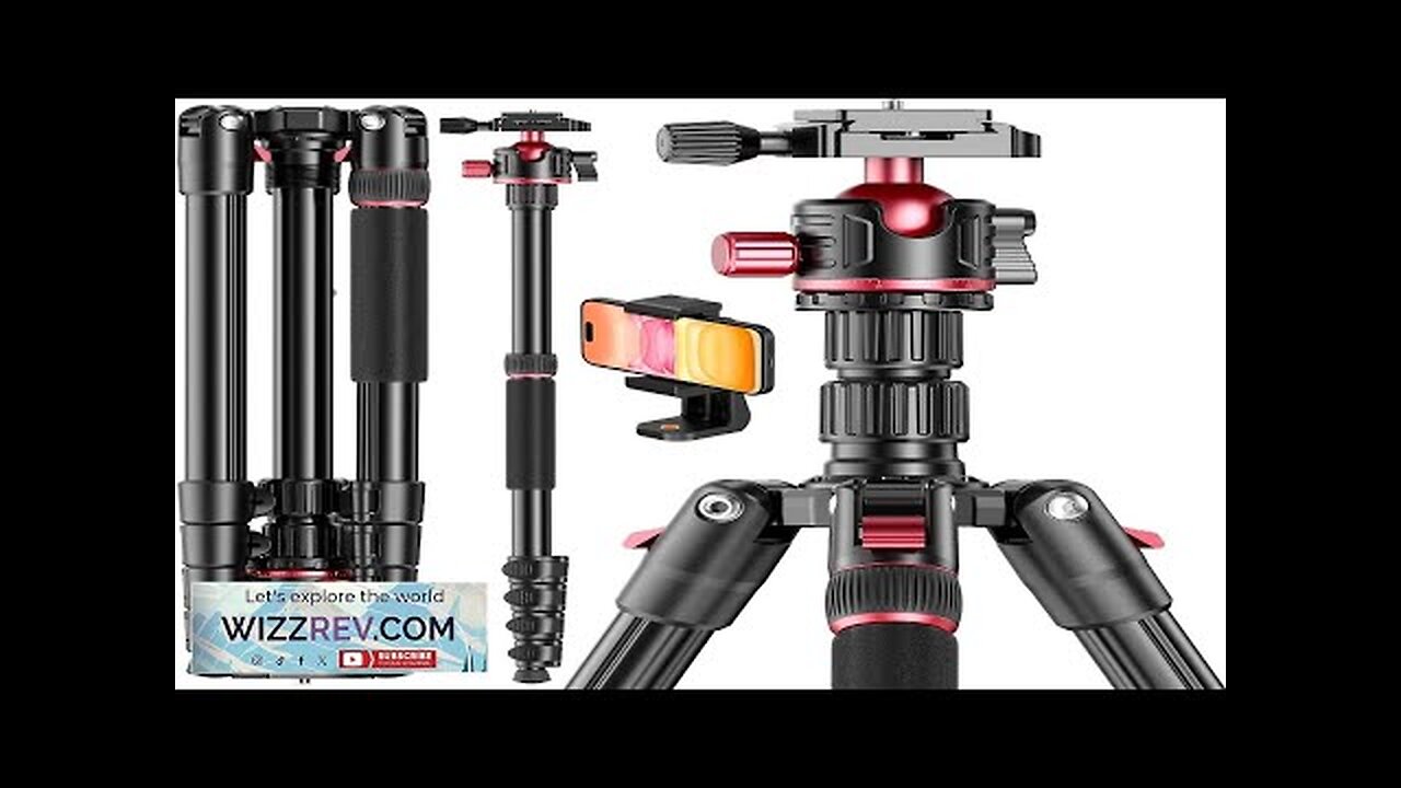 80“ DSLR-Camera-Tripod Photography 360 Ball Head Professional Aluminum Tripod & Monopod Review