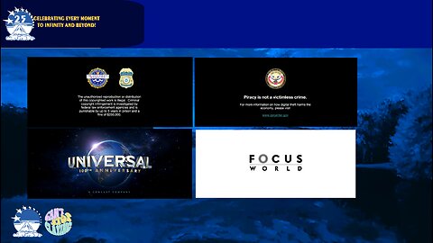 FBI Warning / Piracy Screen / Universal Pictures (2012) / Focus World (2011)