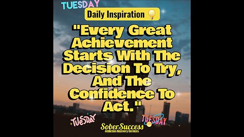 🗣Make A Decision, Stay Confident, & Never Quit‼️#DailyInspiration #MorningQuote #SoberCoach #Quote