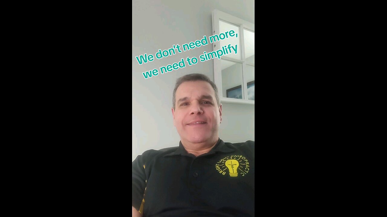 We don't need more, we need to simplify