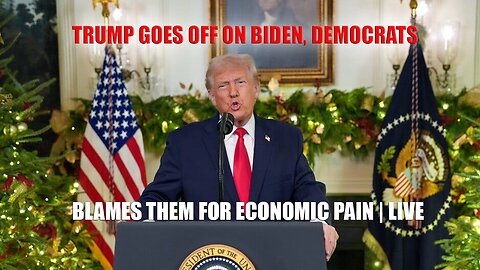Trump Goes OFF on Biden, Democrats — Blames Them for Economic Pain | LIVE