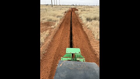 Trenching in Gaines County Texas