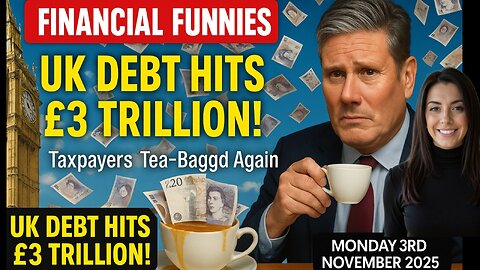 UK DEBT HITS £3 TRILLION! TAXPAYERS TEA -BAGGED AGAIN WITH DREW DEMI MONDAY 3RD NOVEMBER 2025