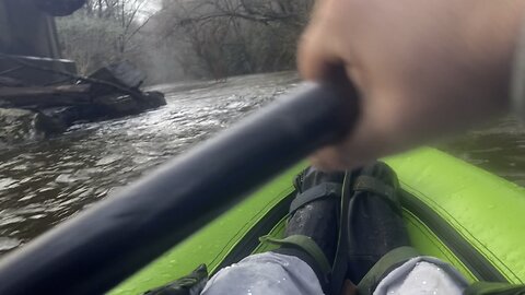 Upper Linville River Whitewater in Aire Spud (Post Hurricane Helene)