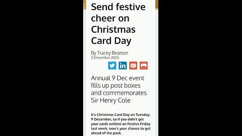 Christmas Card Day Merry Christmas Cards