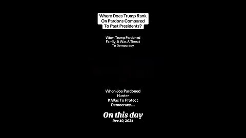 The pardoning hypocrisy