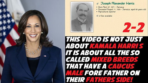 Kamala Harris Is A Child Of Esau, Her Great Grandfather Was A Slave Owner Rapist 2-2