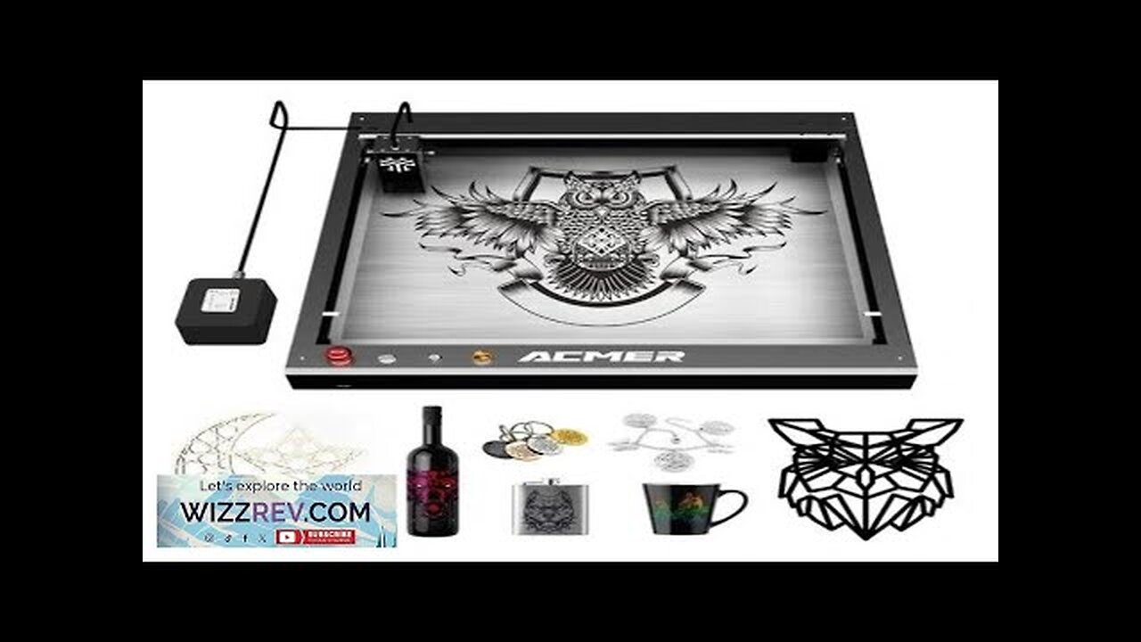 EU/US Direct ACMER P2 10W Laser Engraver DIY Engraving Machine Fixed Focus Review