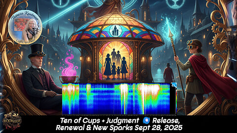 Sept 28, 2025 | Ten of Cups + Judgment 🌌 Release, Renewal & New Sparks