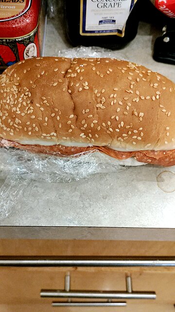 Eating Pepperoni & Provolone Cheese Sub From Mike's Party Store, Dbn Hgts, MI, 1/25/26