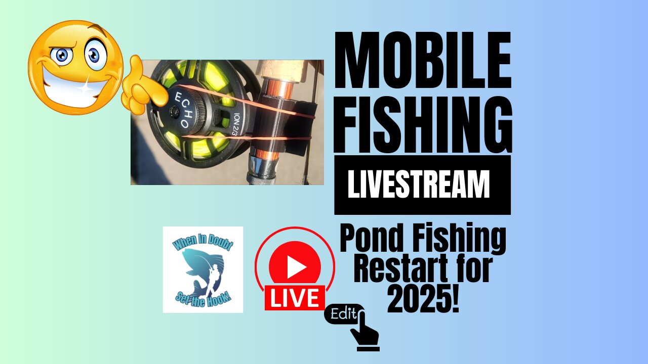 Pond Fly Fishing to Restart 2025 - Edited #mobile #fishing #livestream