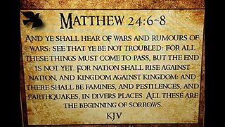 11/8/25 Mat 24:6 & Mar 13:7 And ye shall hear of wars and rumours of wars but the end is not yet