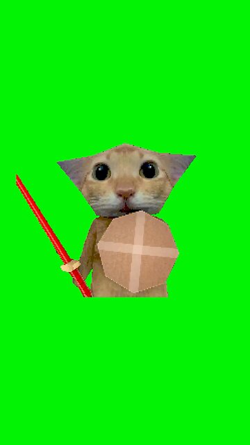 Cat With Shield Meme | Green Screen #cat #skeletonshieldmeme #relatable #capcut #fyp