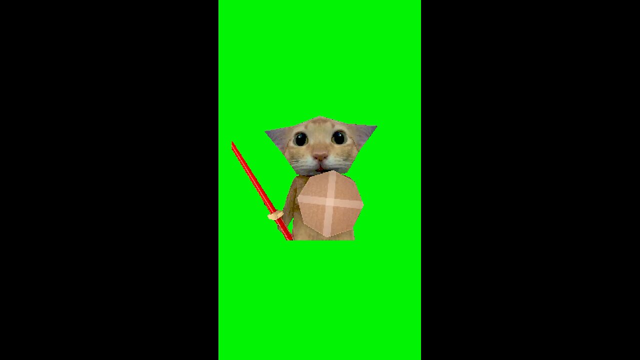 Cat With Shield Meme | Green Screen #cat #skeletonshieldmeme #relatable #capcut #fyp