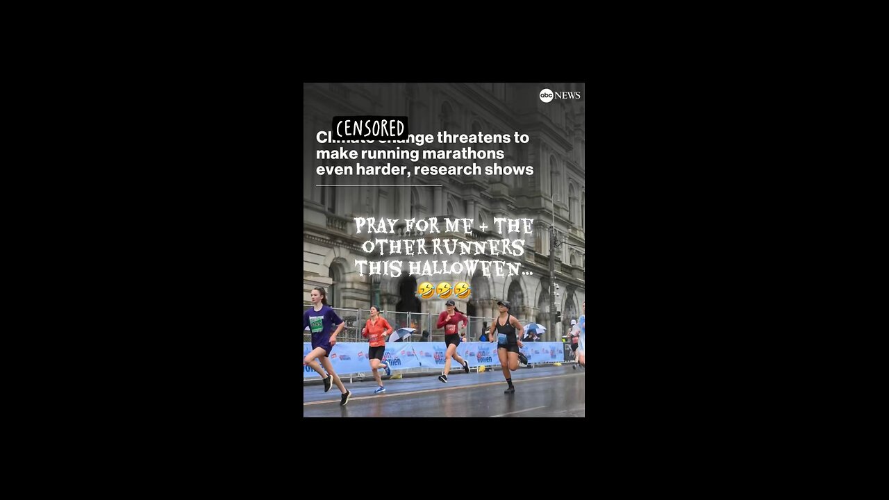 Pray for our runners, as climate change comes after them next…
