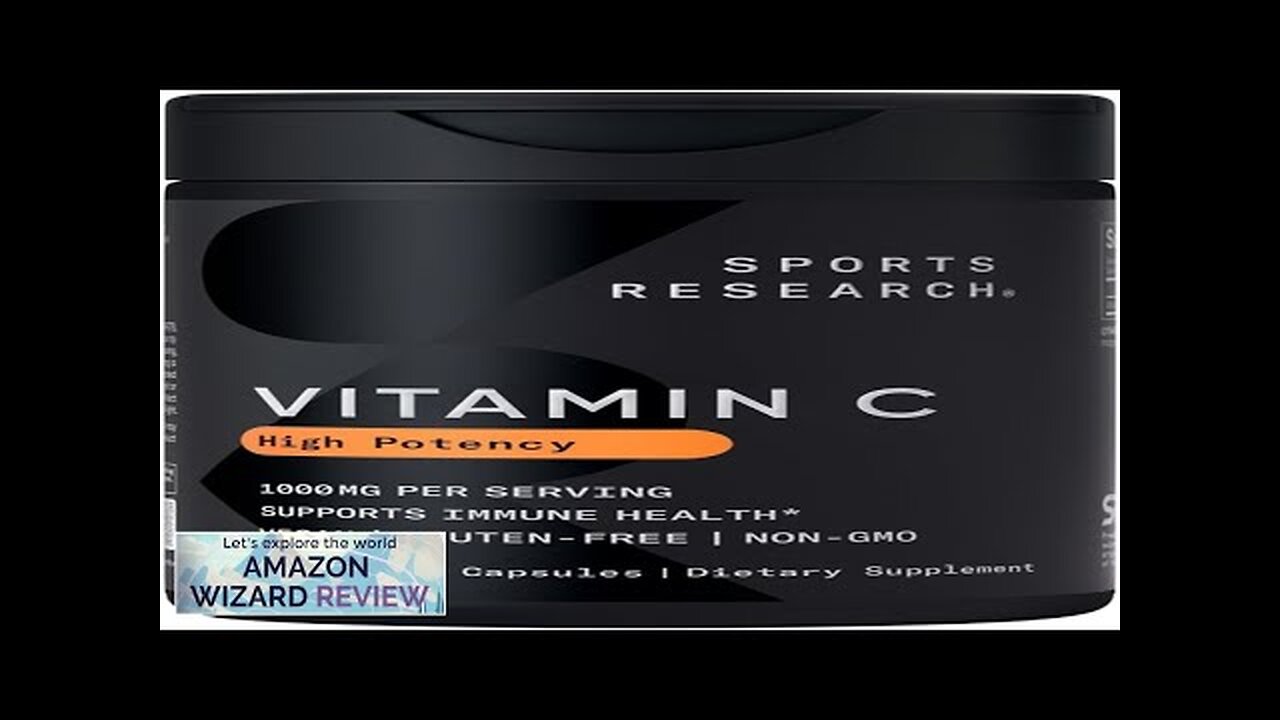 Sports Research High Potency Vitamin C Supplement Vegan Veggie Capsules Review