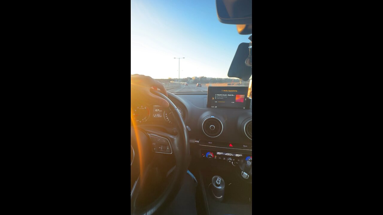 A normal day for me when I drive my lovely car🤩