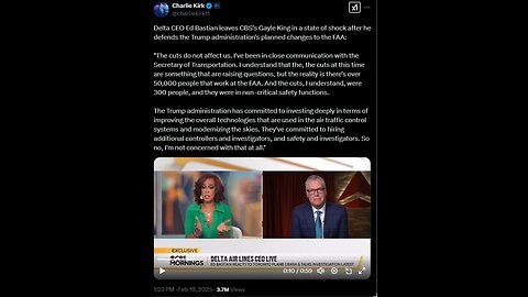 Delta CEO Ed Bastian leaves CBS's Gayle King in a state of shock after he defends...