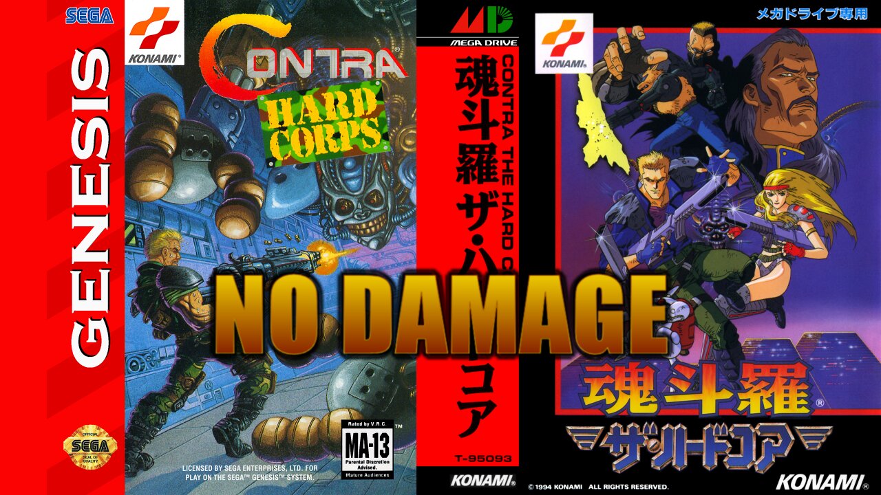 Contra: Hard Corps (Sega Genesis) Longplay - No Damage (4K 60fps) Custom Borders