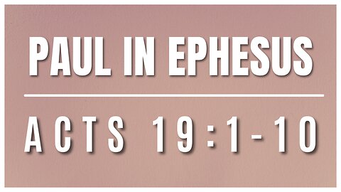 ECF Livestream 01-26-2025 | Acts 19:1-10 _ Kevin Salinas | Worship with Bradbury's