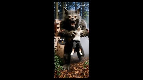 RIO 😺 GETS CHASED AND CAUGHT BY A GIANT WEREWOLF 🐺 WHILE WALKING ALONE IN THE WOODS 🌲🌲🌲🌲