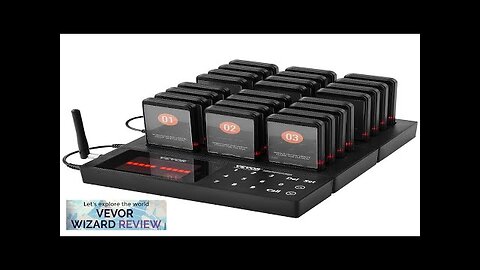 VEVOR Restaurant Pager System Wireless 400m Long Range Lineup Waiting Queue Signal Review