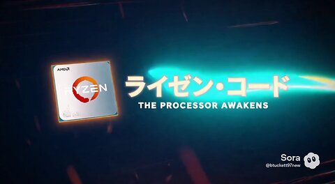 AMD RYZEN (3D Sora Japanese Anime Movie Style).