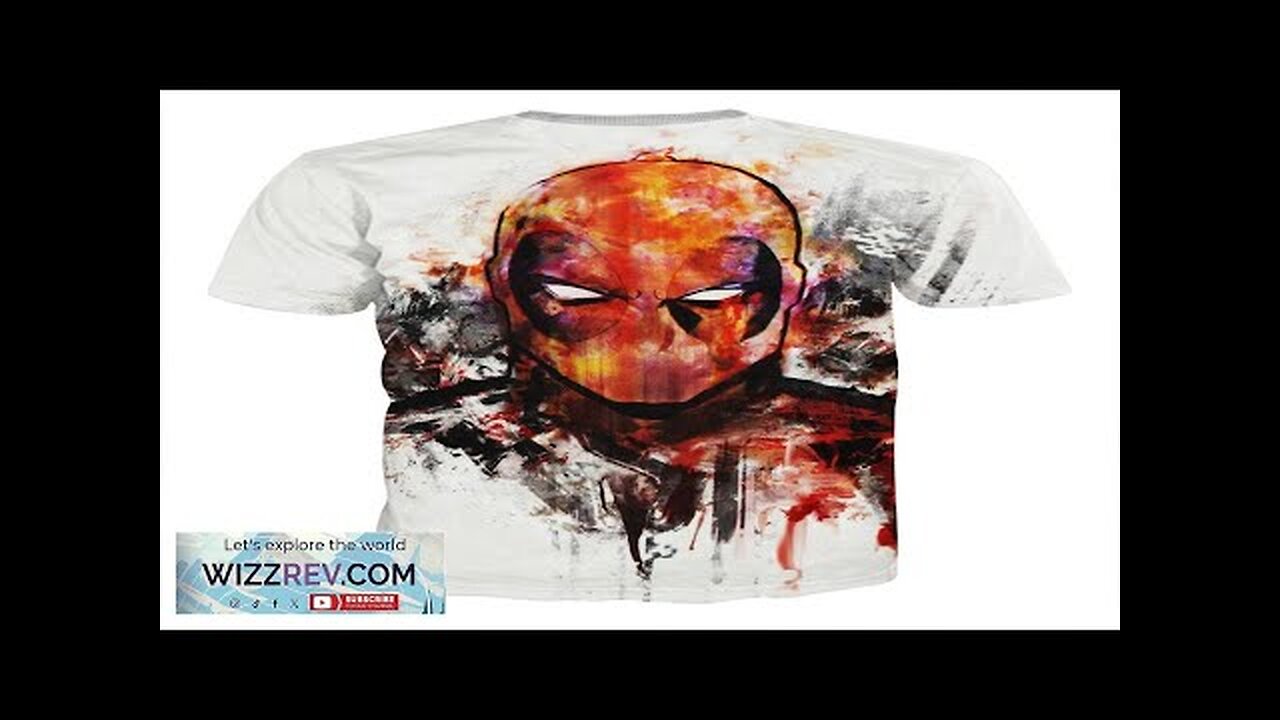 Deadpool Marvel Unique Style Fan Art Portrait Awesome T-shirt Review