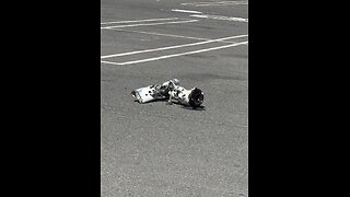 Helicopter crash in Huntington Beach, California.
