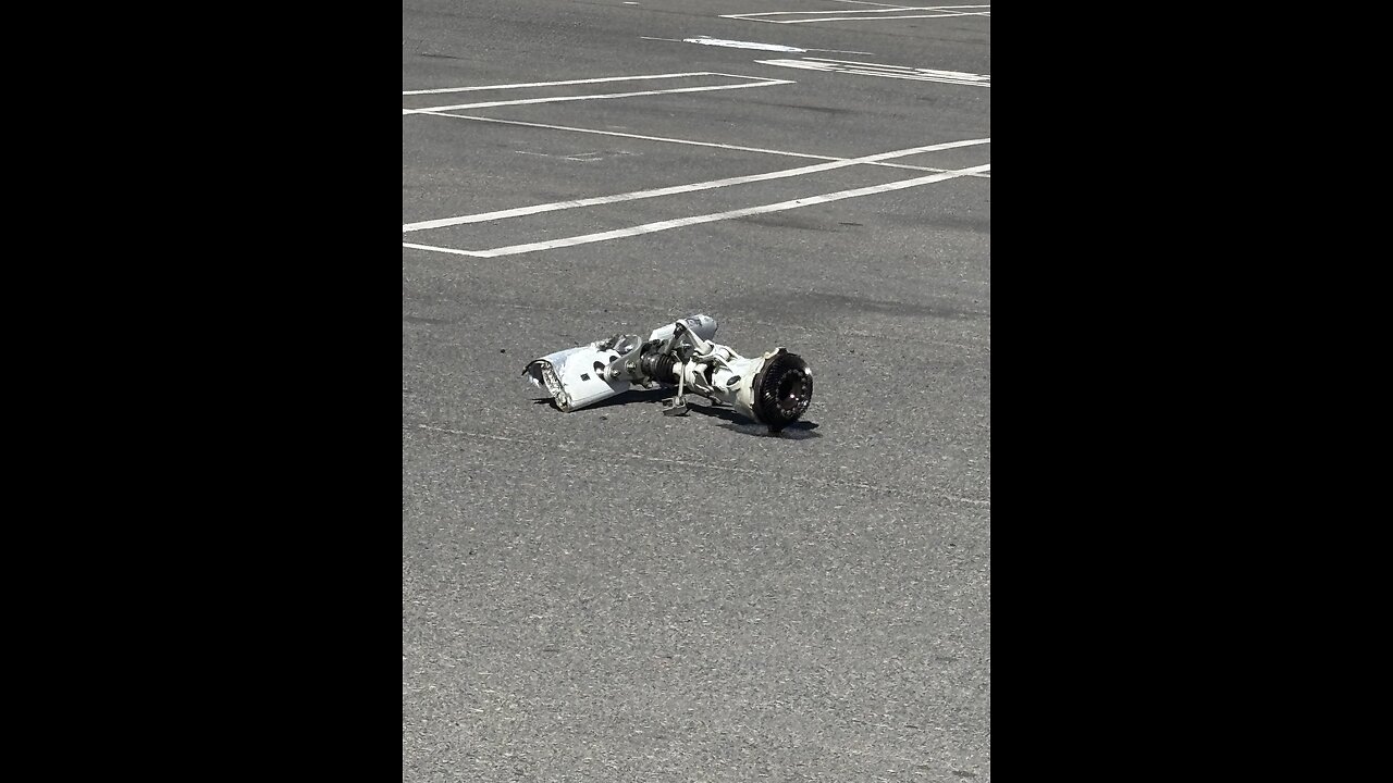 Helicopter crash in Huntington Beach, California.