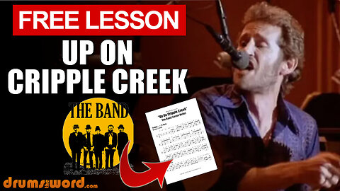★ Up On Cripple Creek (The Band) ★ Free Video Drum Lesson | How To Play SONG (Levon Helm)
