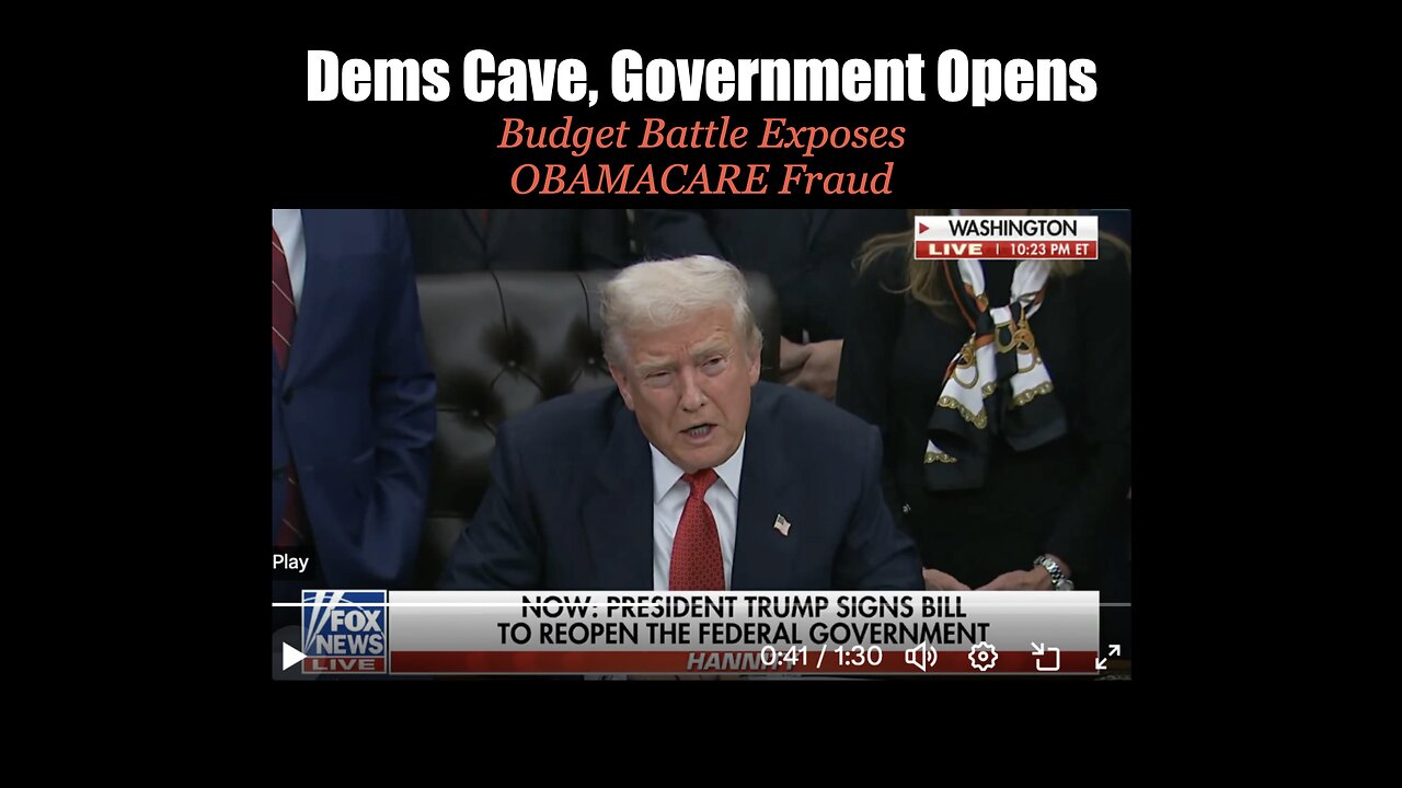 Dems Cave, Shutdown Over