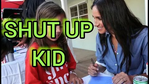 Meghan Markle Can't Let 11 YEAR OLD Girl Have ONE Moment