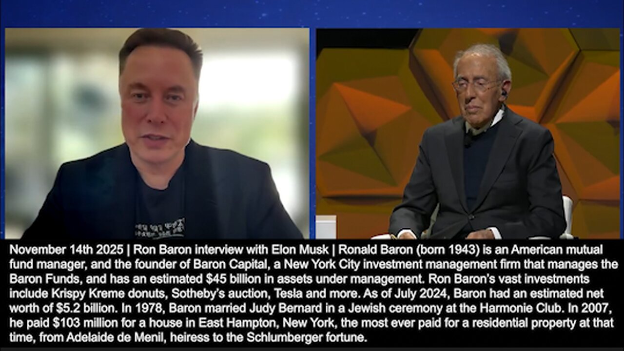 Elon Musk | "There Will Ultimately Be Billions of Humanoid Robots...Total Number of Robots Maybe As High As 30 Billion Robots. Doctors & Surgeons Don't Grow On Trees, But Now They'll Get Built In Factories." - 11/14/2025