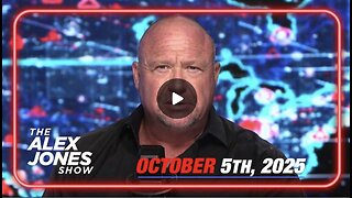 10 5 25 Alex Jones Civil War Alert! Dem Ill. Gov. Pritzker Defends Violent Attacks On ICE