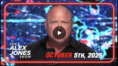 10 5 25 Alex Jones Civil War Alert! Dem Ill. Gov. Pritzker Defends Violent Attacks On ICE