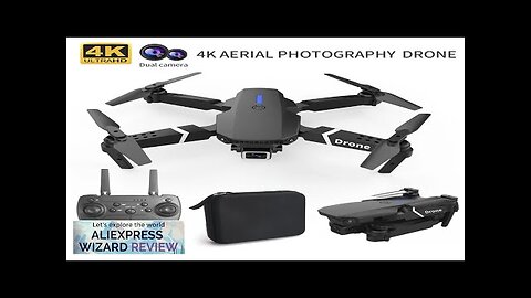 Professional Drone E88 4k wide-angle HD camera WiFi fpv height Hold Foldable Review