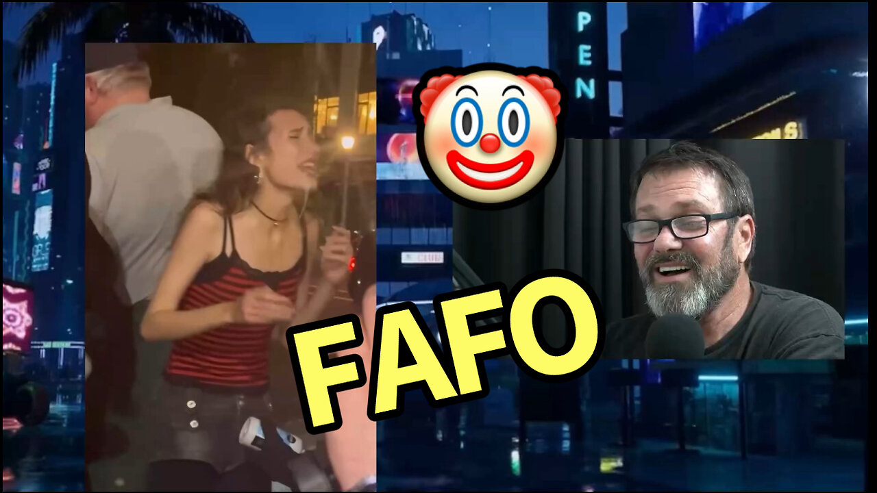 Obnoxious protester turns into George Floyd