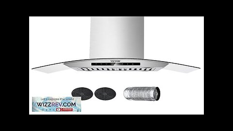 VEVOR 30" Wall Mount Range Hood Ceiling Mount Vent 800CFM Gesture Review