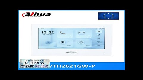 Dahua VTH2621GW-P VTH2621G-P 802.3af PoE 7inch Touch Indoor Monitordoorbell MonitorVideo Review