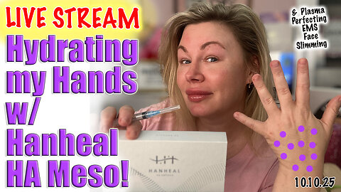 Live Hydrating my Hands with Hanheal HA Meso! AceCosm.com andcode Jessica10 Saves you Money