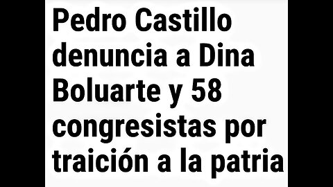 🇵🇪 Traicion a La Izquierda Inpune, Dina Icono Feminista