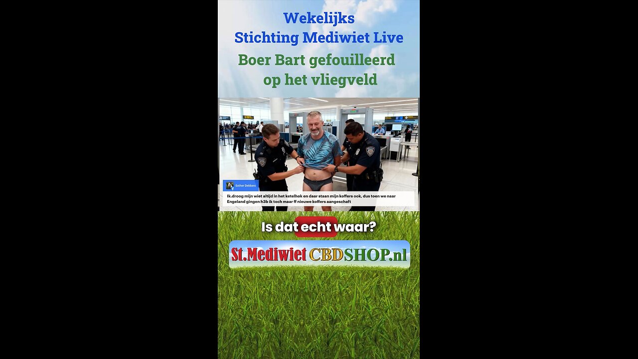 Boer Bart gefouilleerd op het vliegveld