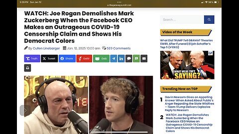 Joe Rogan Demolishes Mark Zuckerberg When He Makes an Outrageous COVID-19 Censorship Claim