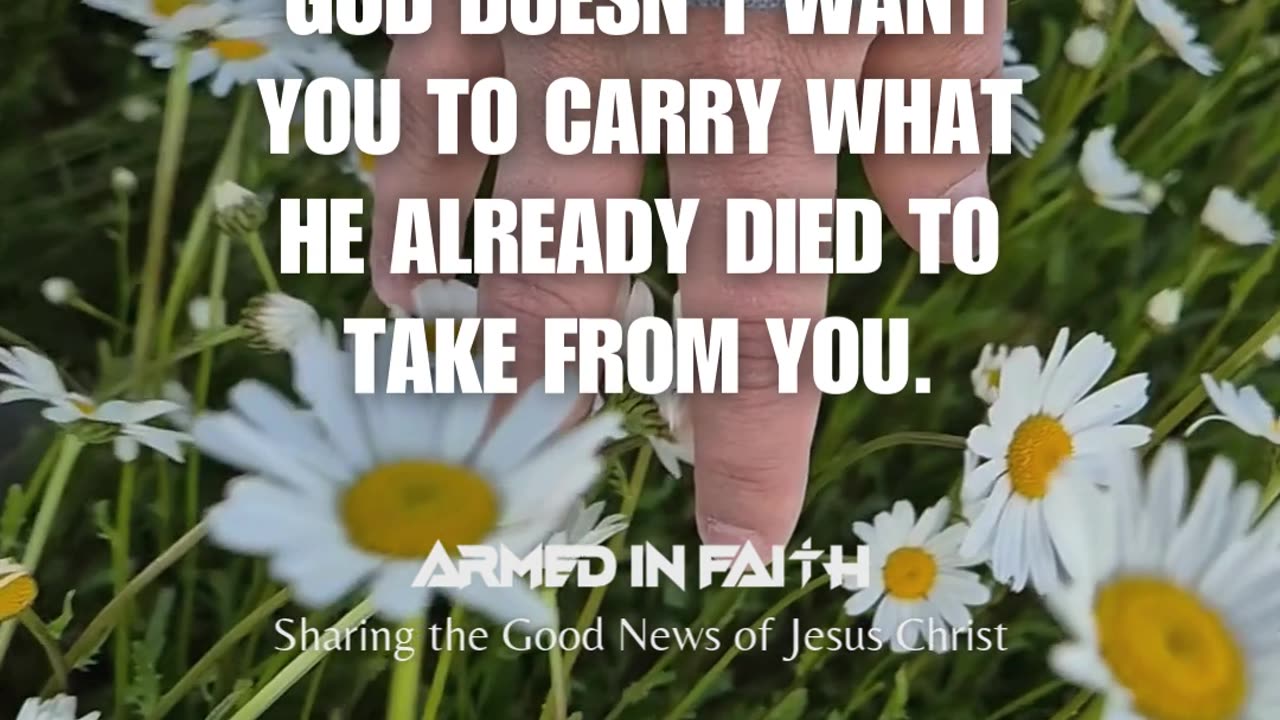 Give it to God and breathe again.