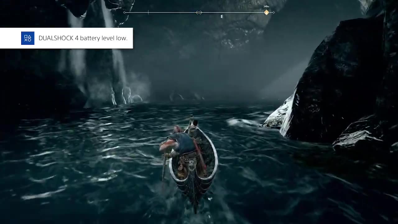 God of War - Path to the Mountain - Boat towards daylight